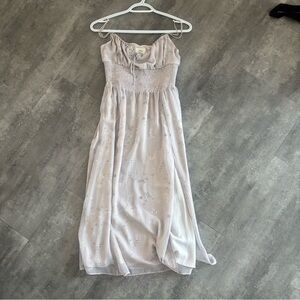 Aritzia Soft Lavender Floral Genoa Dress